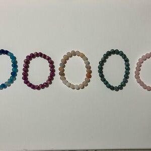 Elegant Multicolor Beaded Bracelet Set